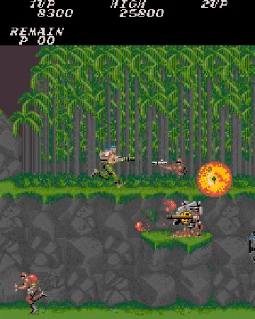 Contra (US) screen shot game playing